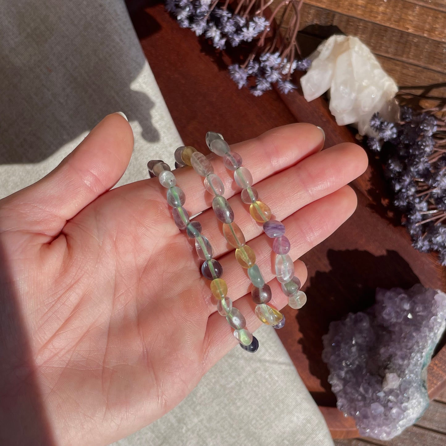 Multicolor Fluorite Bracelet