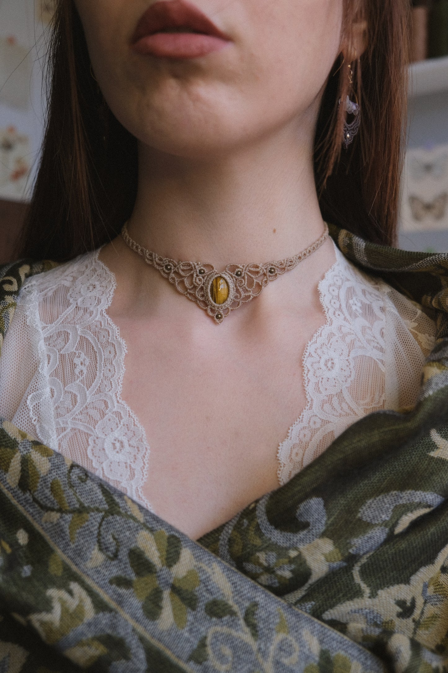 'Willow' Choker with Tiger's Eye