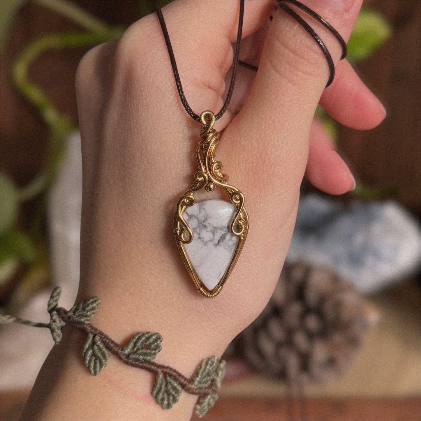 Howlite Pendant