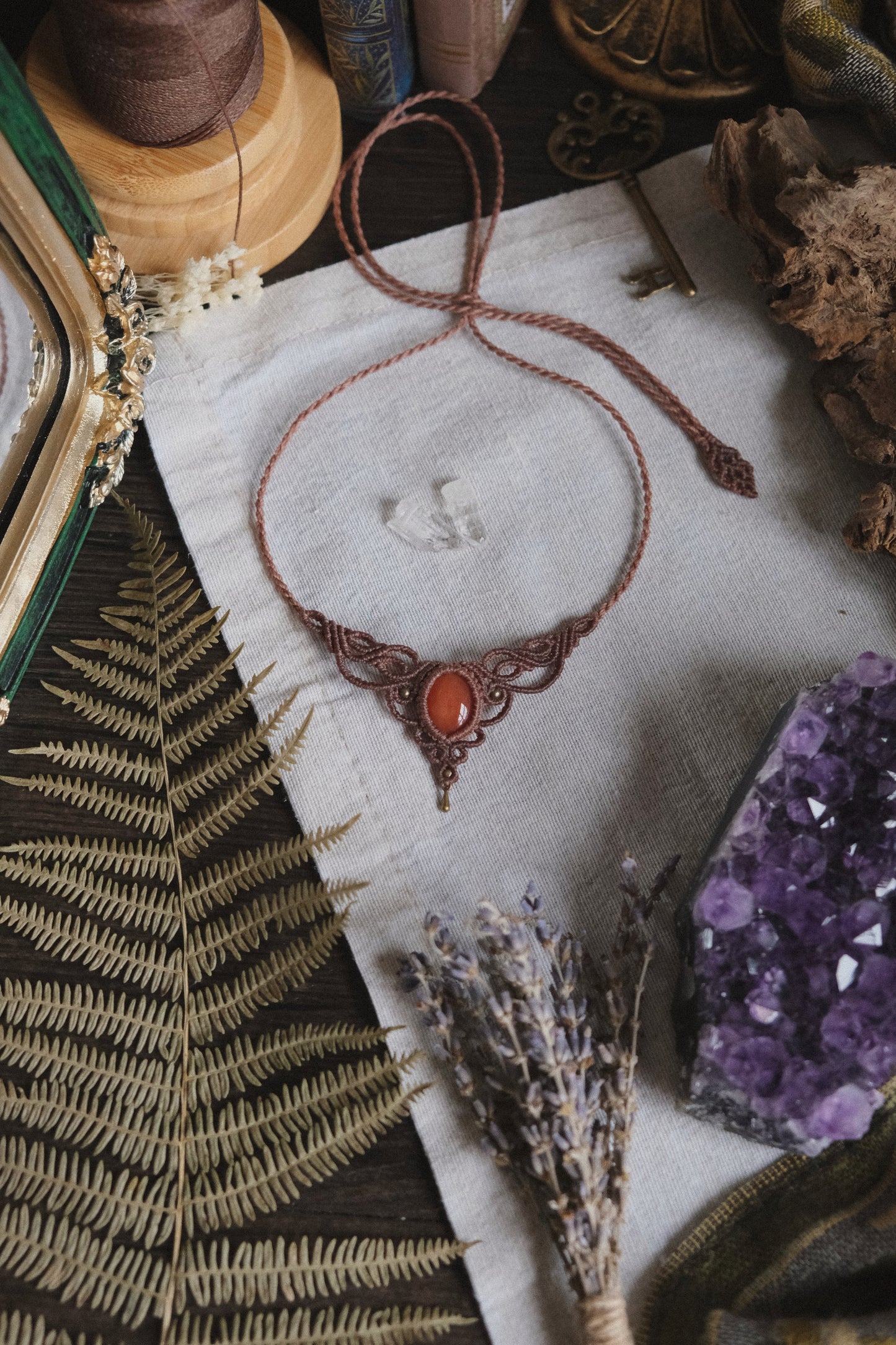'Rugiada' Choker with Carnelian