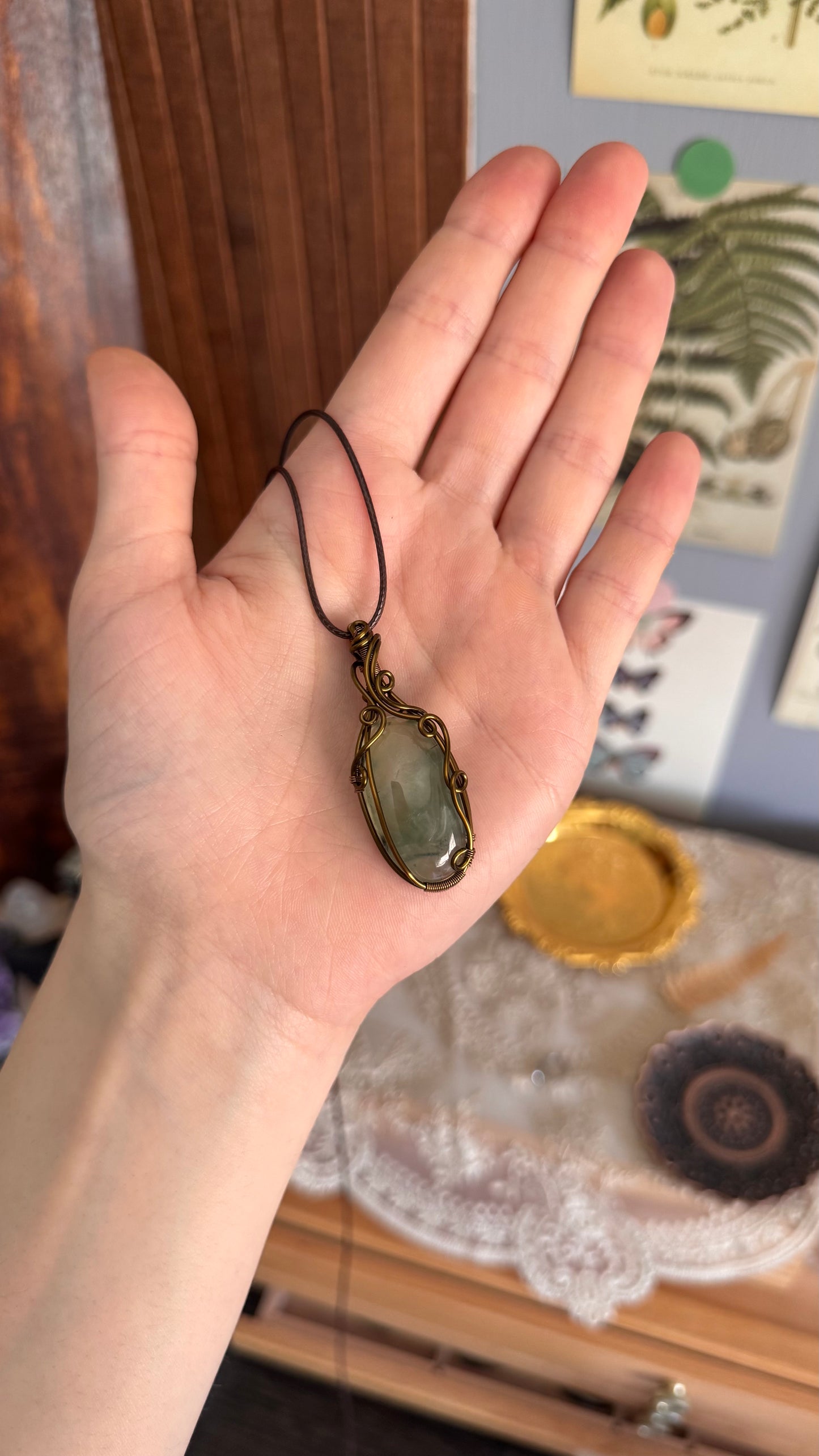 Commissione: Girocollo Salice con Labradorite & Ciondolo con Prehnite