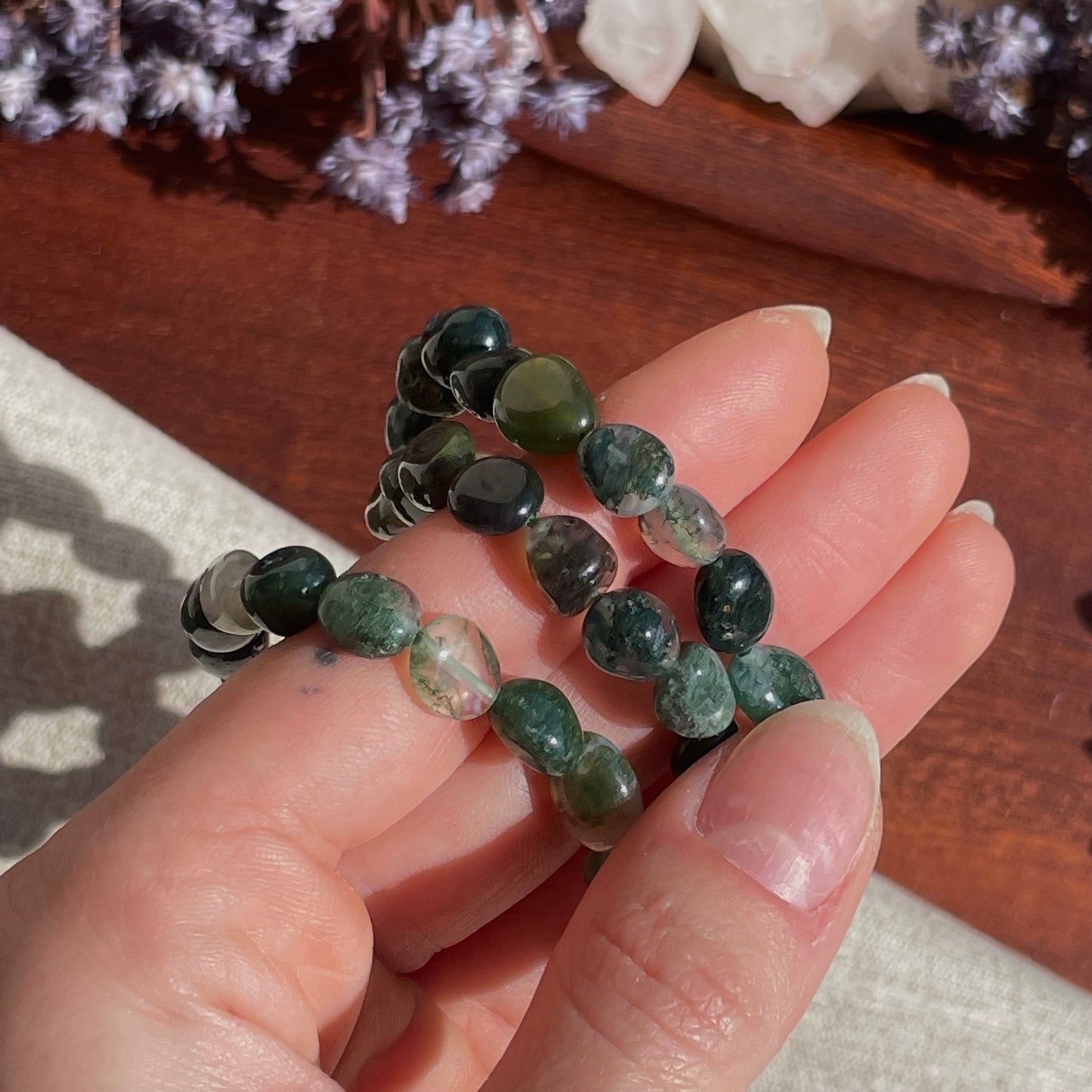 Moss Agate bracelet