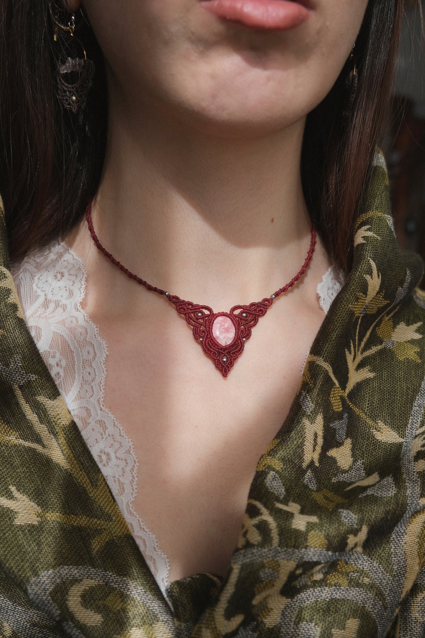 'Ithil' Choker with Thulite