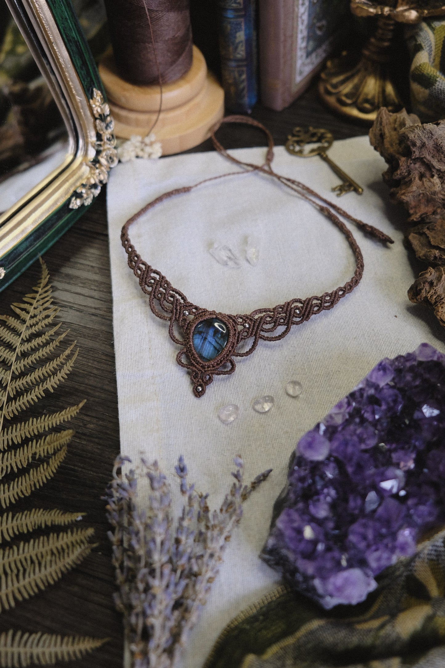 'Malva' Choker with Labradorite