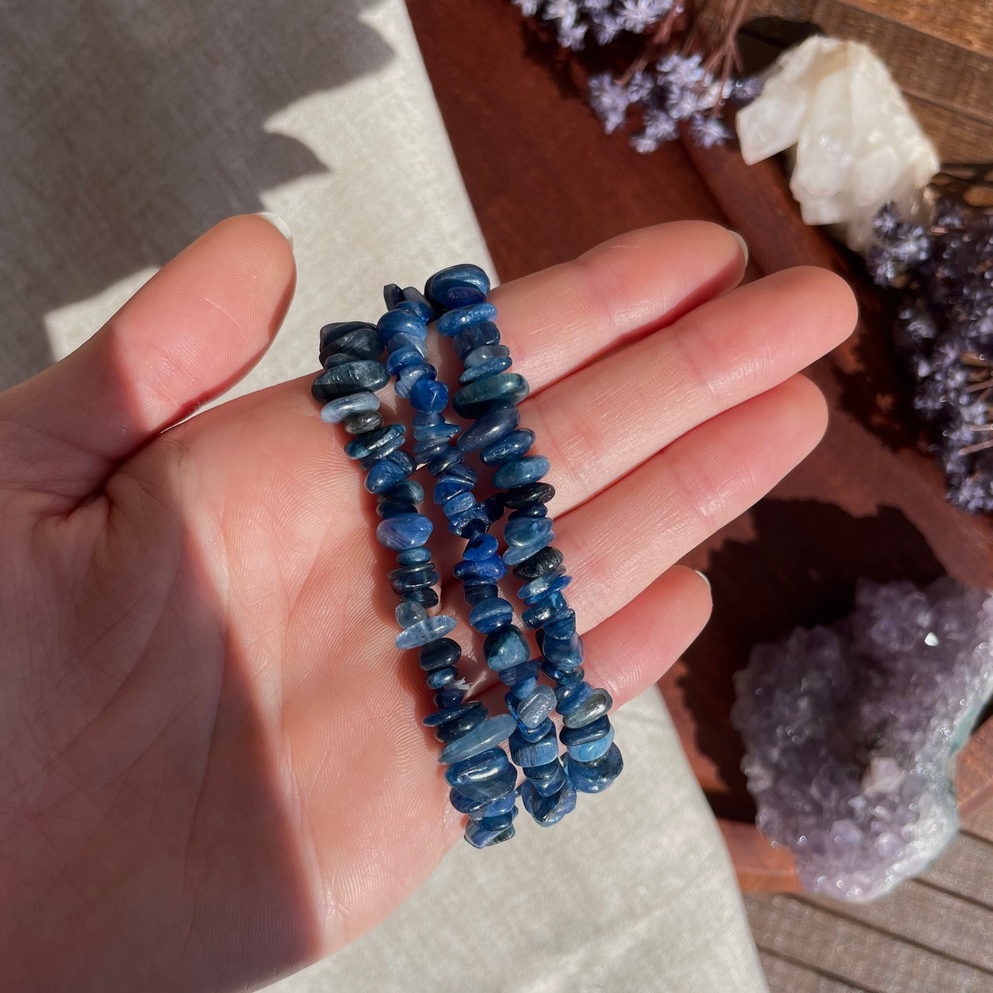 Blue Kyanite bracelet