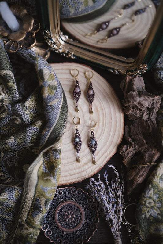 Orecchini ‘Rue’ con Labradorite