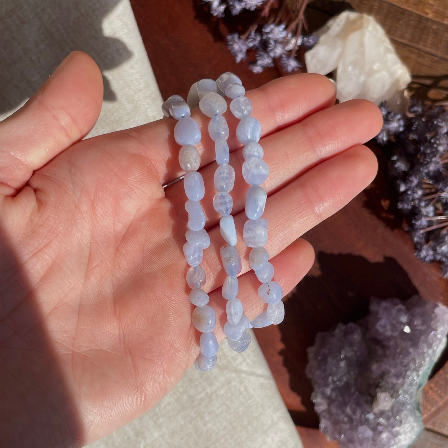 Blue Lace Agate Bracelet