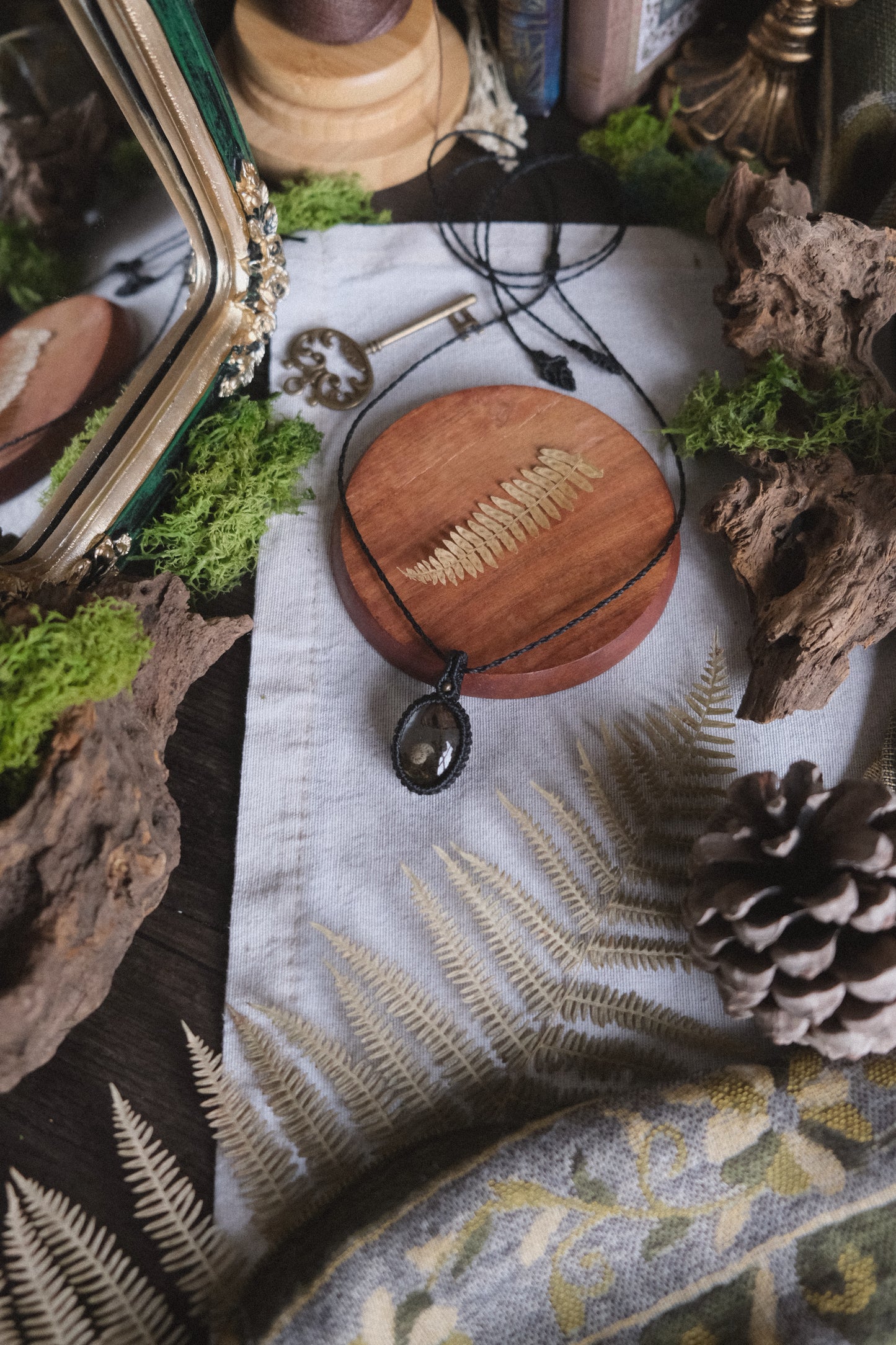 Undergrowth: macramé pendant
