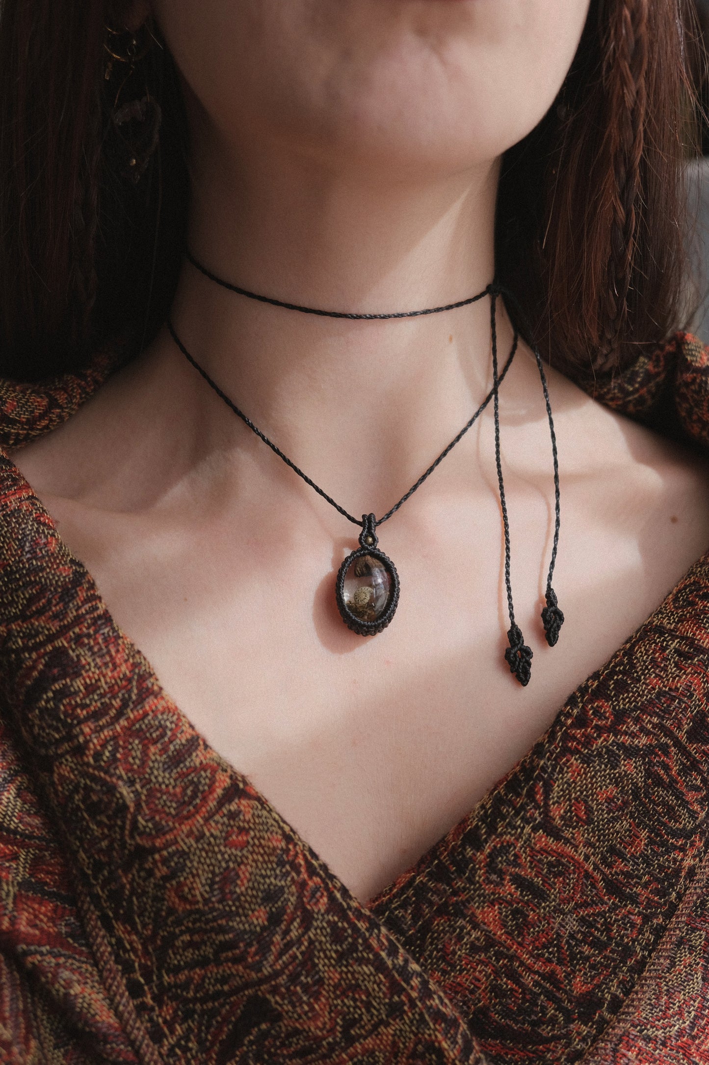 Undergrowth: macramé pendant