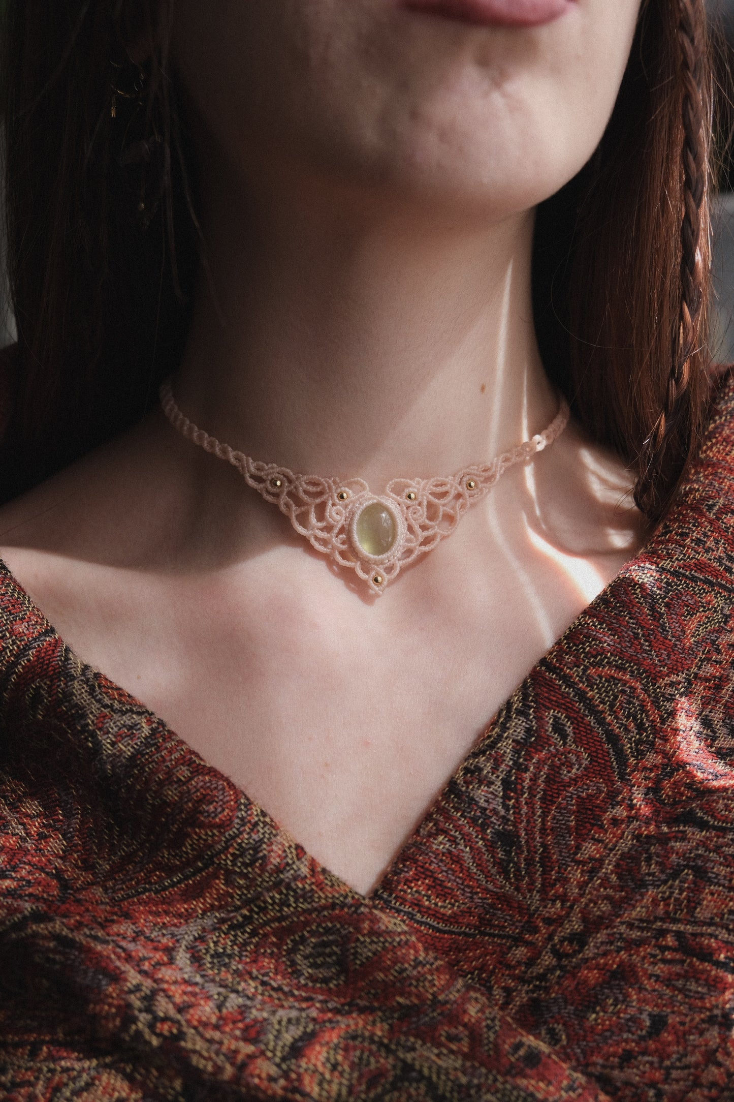 'Willow' Choker with Prehnite