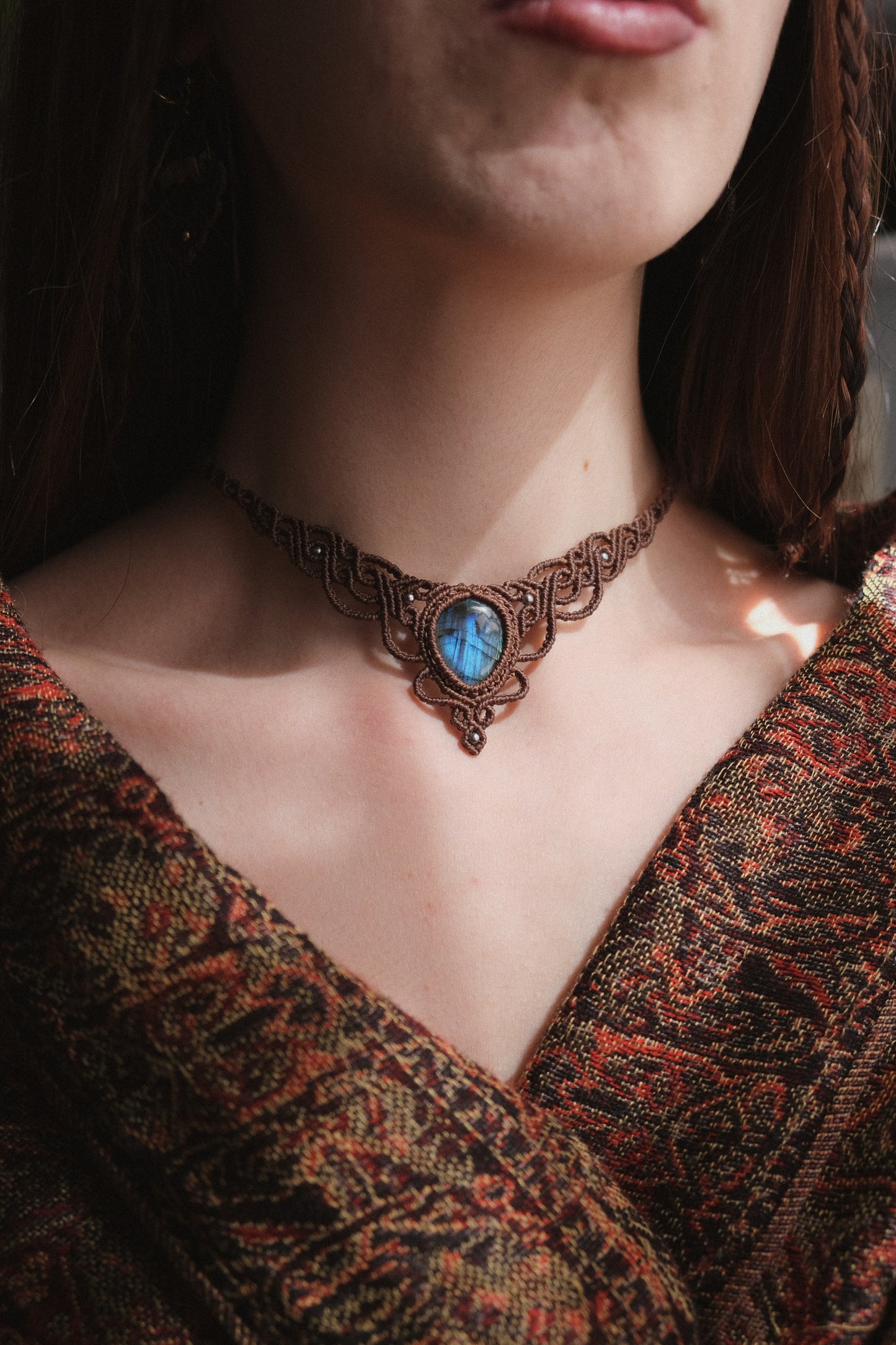 'Malva' Choker with Labradorite