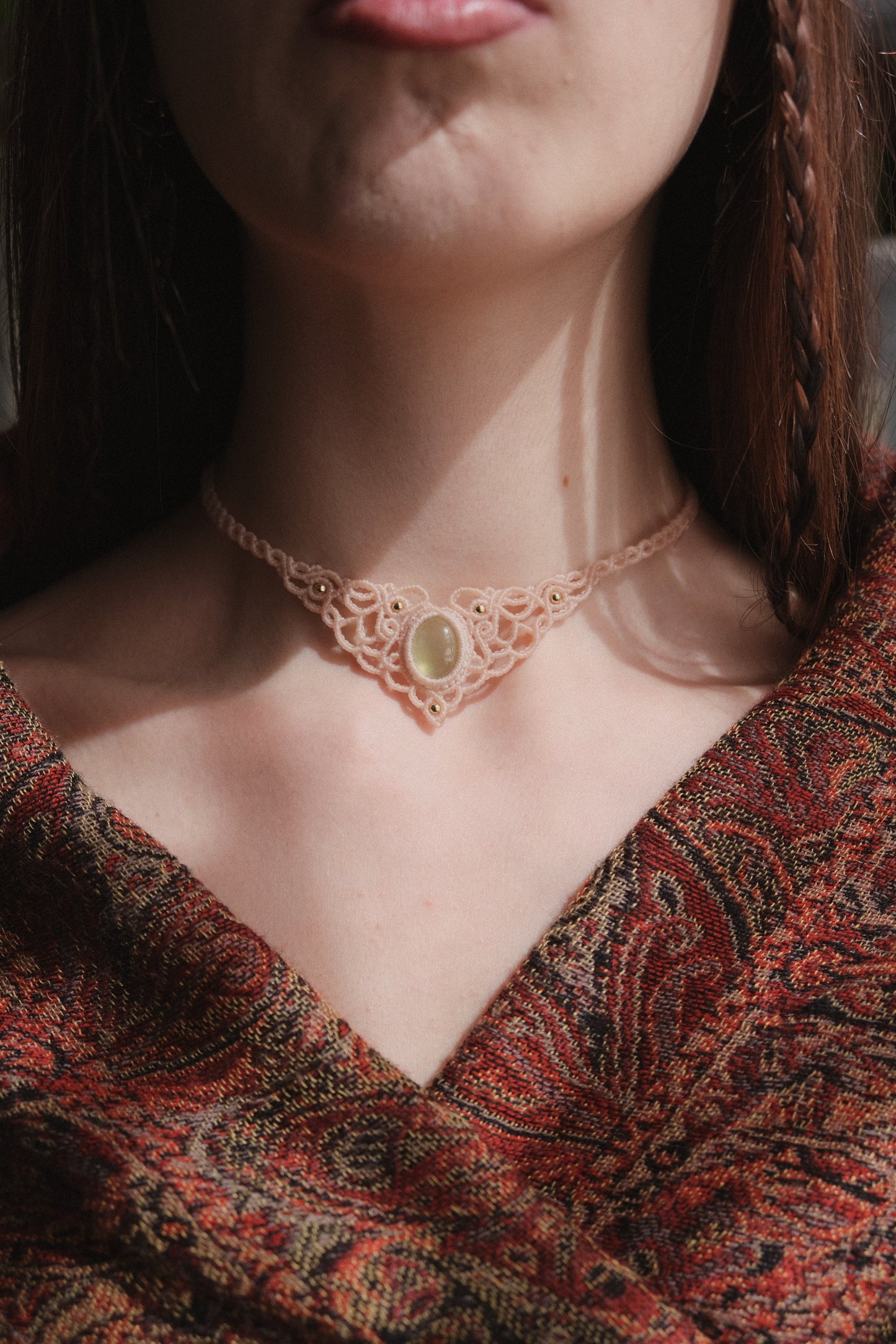 'Willow' Choker with Prehnite