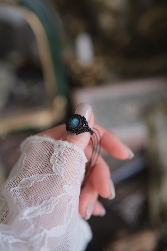Anello âMaelysâ con Labradorite