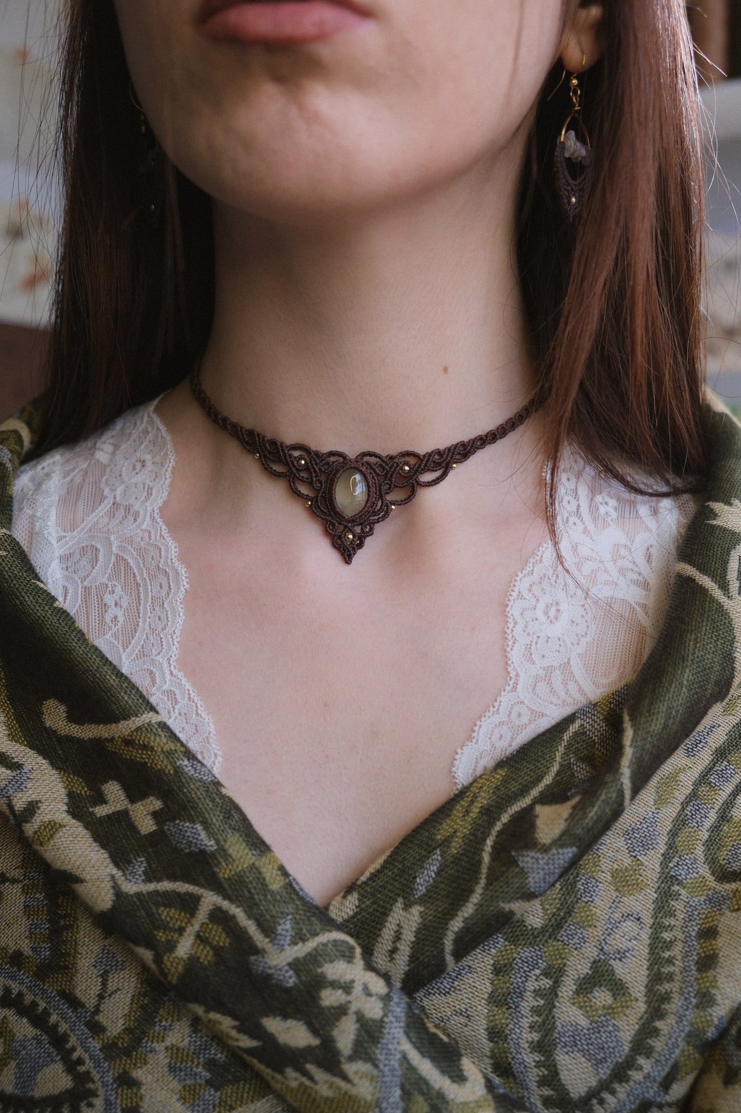 Girocollo ‘Driade’ con Prehnite