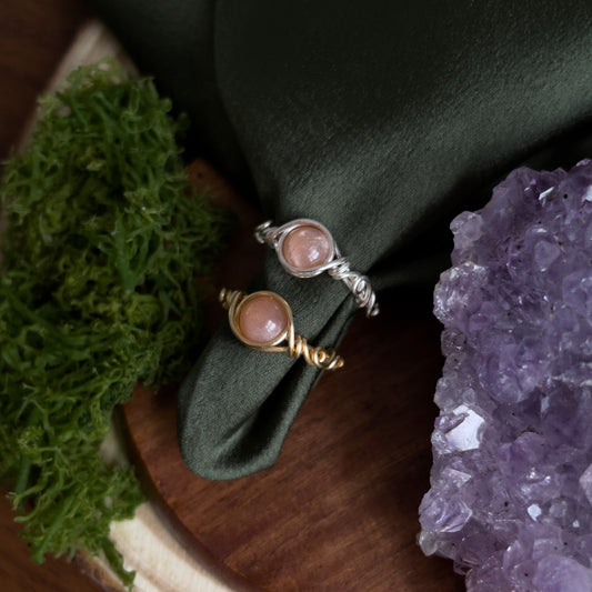 Miriel Ring in Adularia Pesca