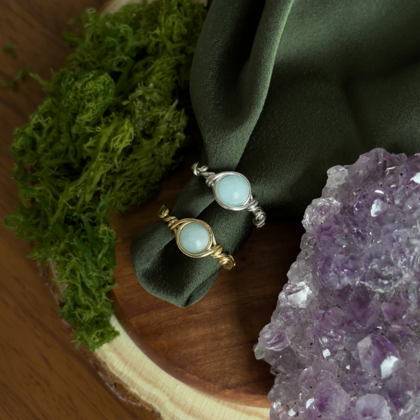 Miriel ring in Aquamarine