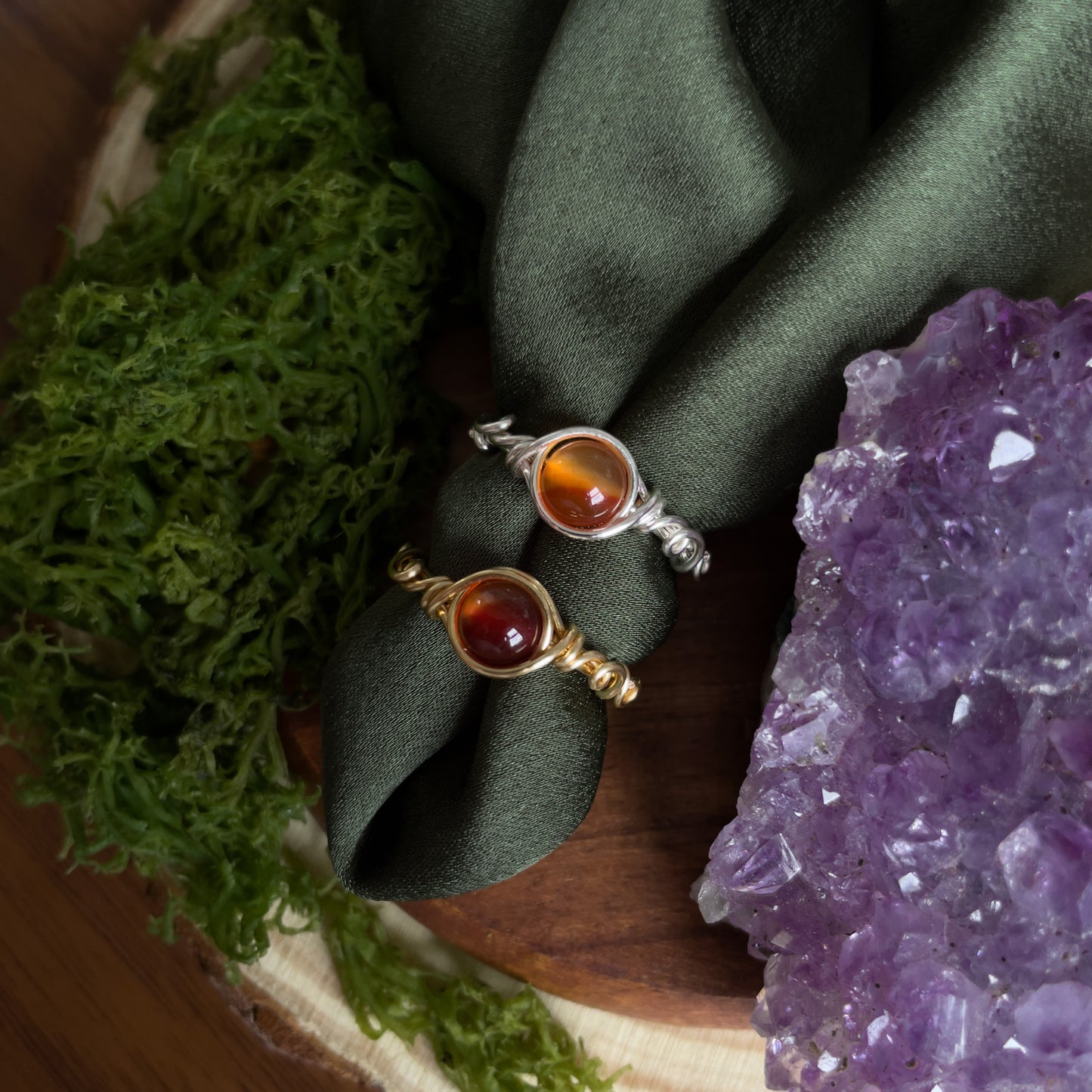 Miriel ring in carnelian
