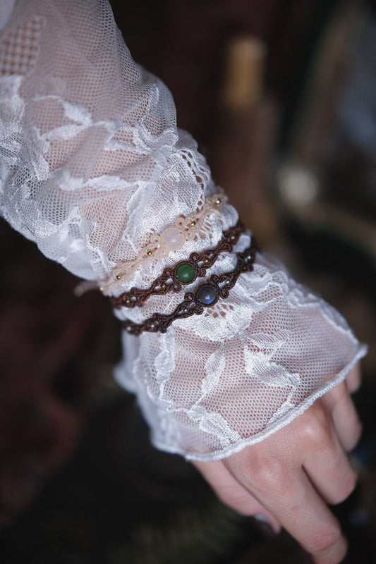 Bracciale ‘Hesperis’ con Quarzo Rosa