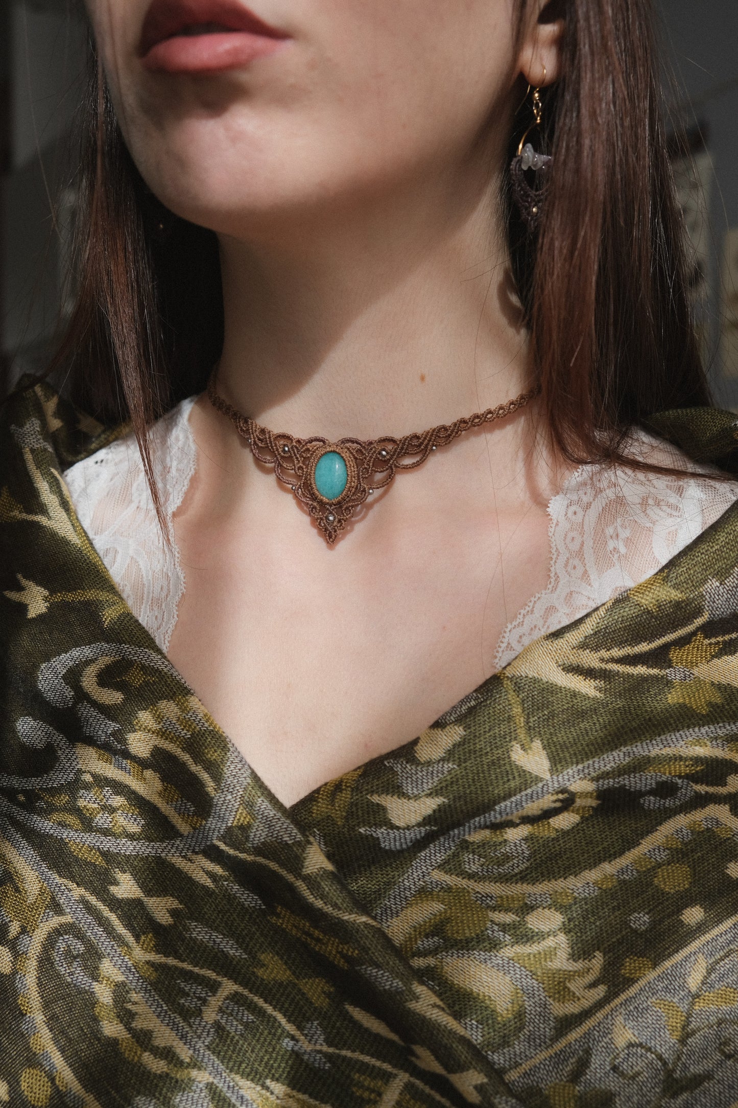 'Driade' Choker with Amazonite