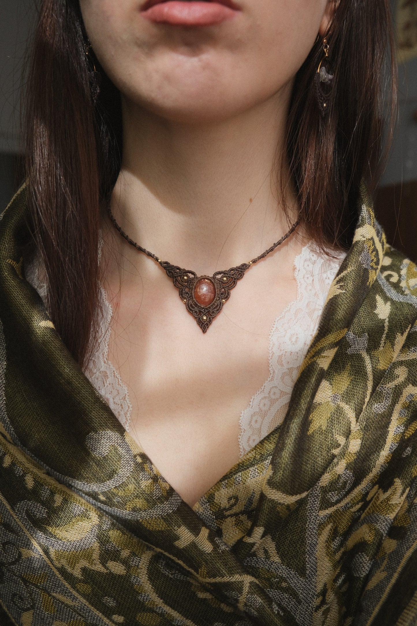 'Ithil' Sunstone Necklace