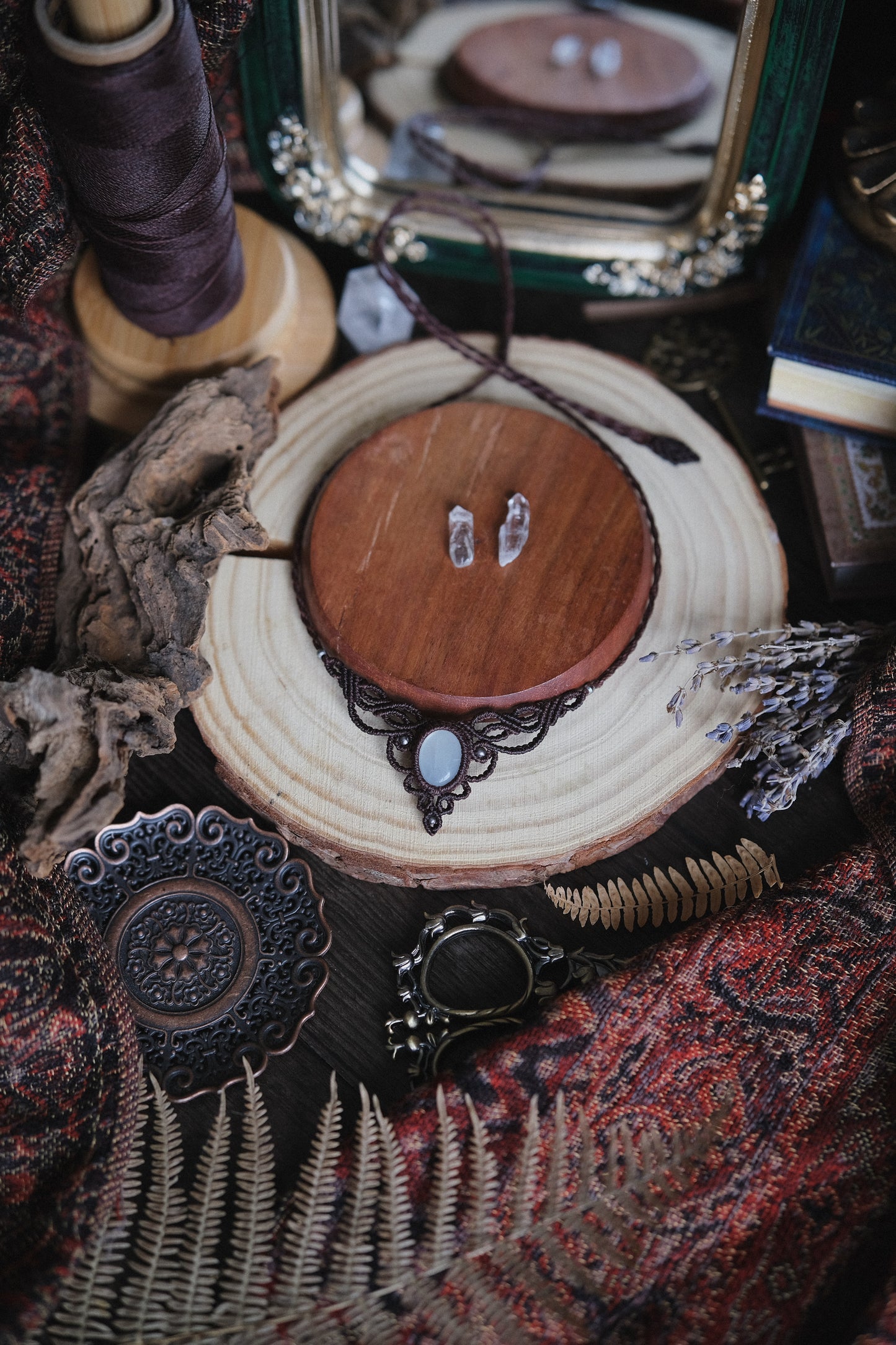 'Rugiada' Necklace with Adularia