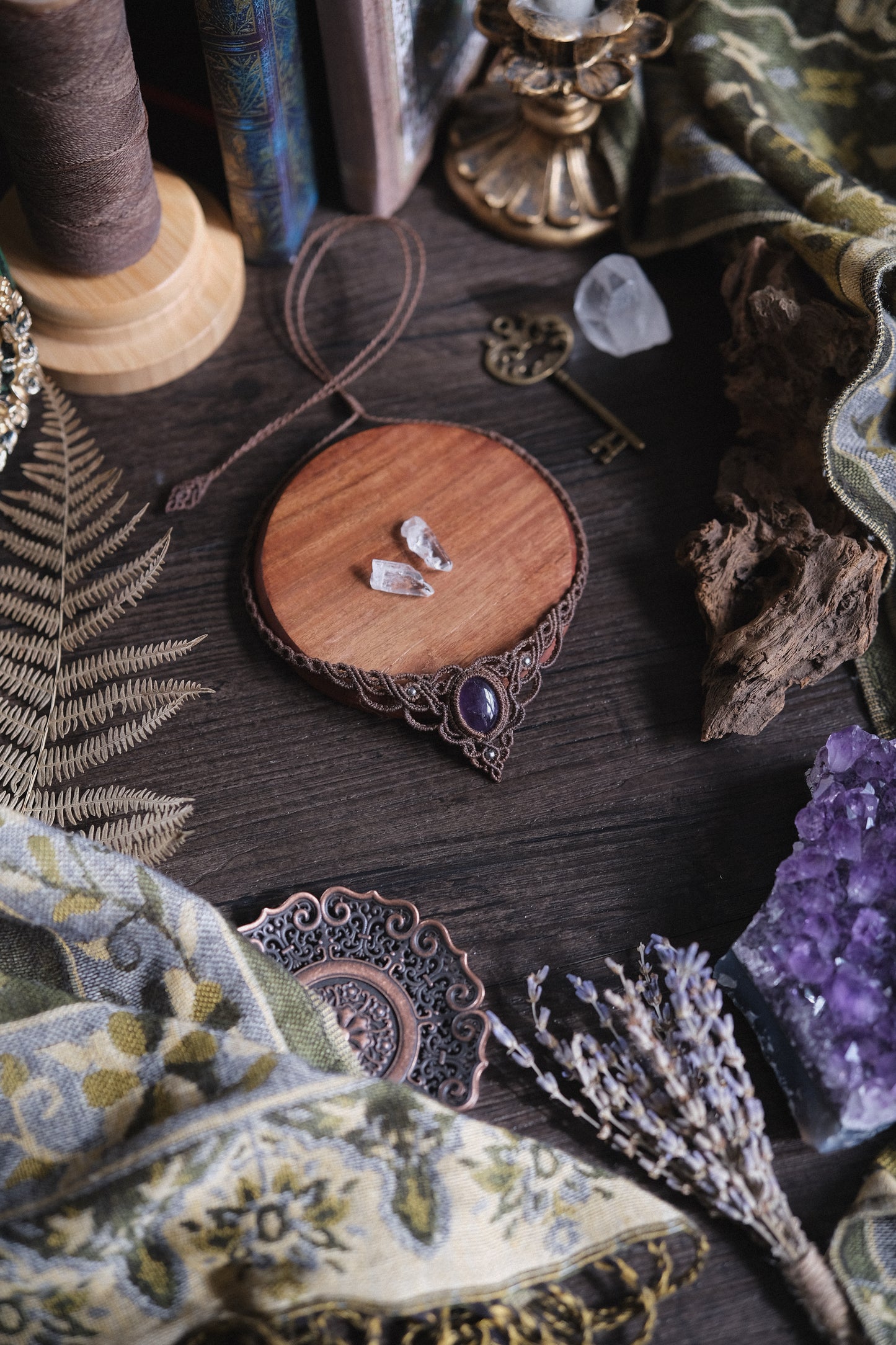 'Driade' Choker mit Amethyst