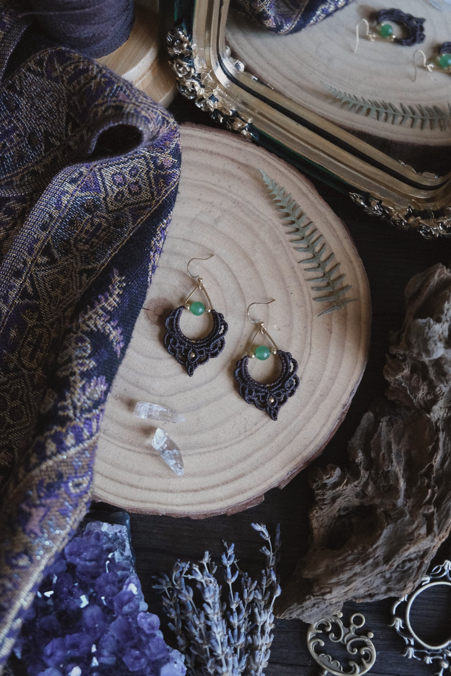 Orecchini ‘Alyndra’ con Avventurina Verde