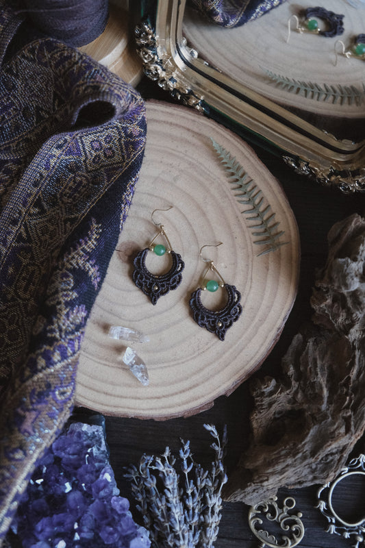 Orecchini ‘Alyndra’ con Avventurina Verde