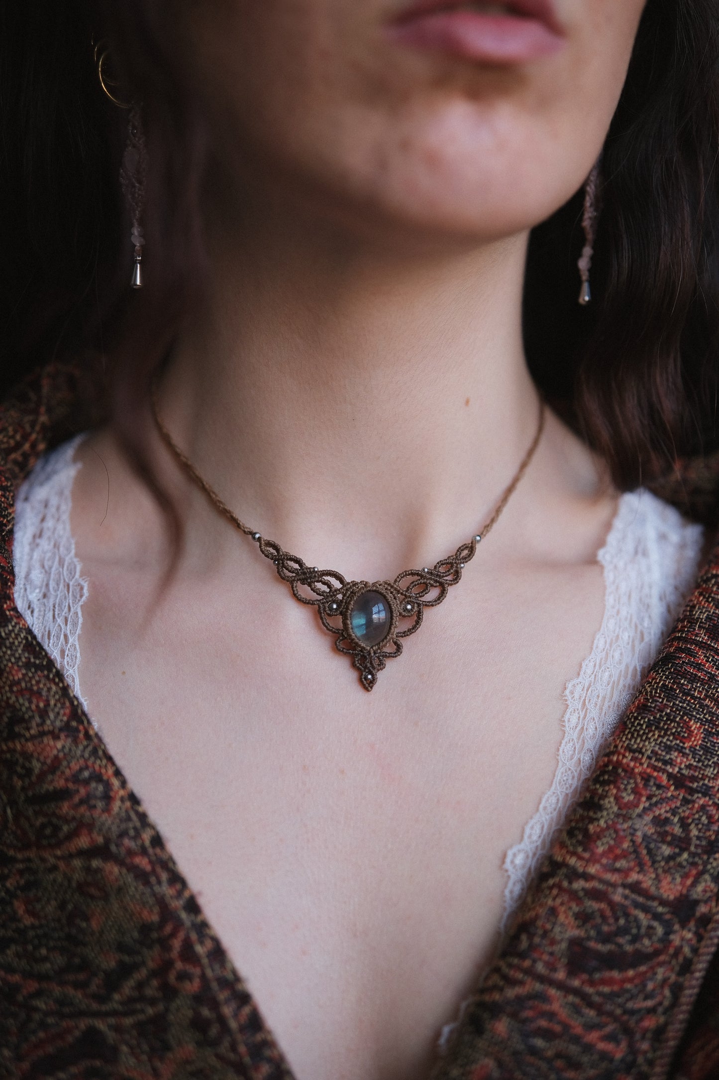 Girocollo ‘Silene’ con Fluorite