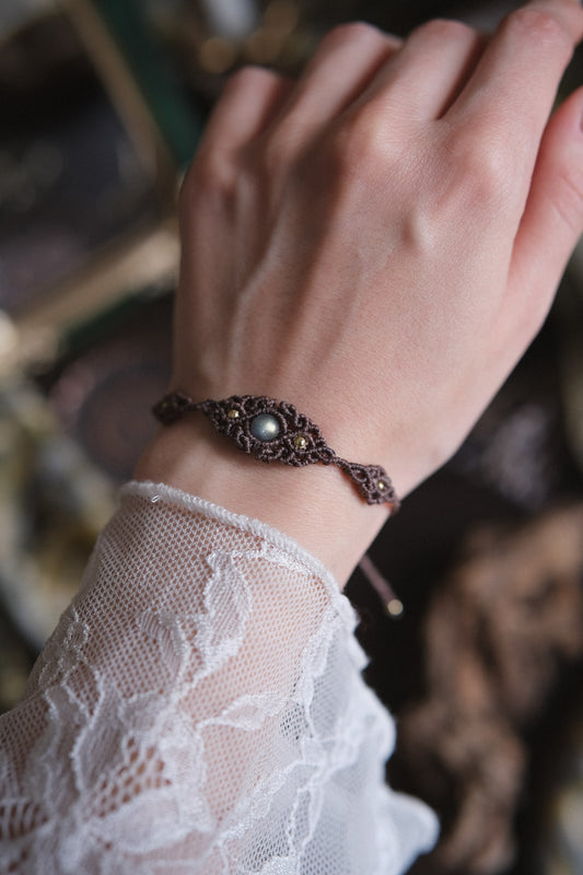 Bracciale ‘Lichene’ con Labradorite
