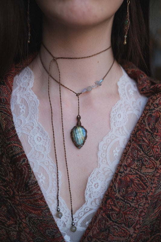 Ciondolo ‘Eirlys’ con Labradorite