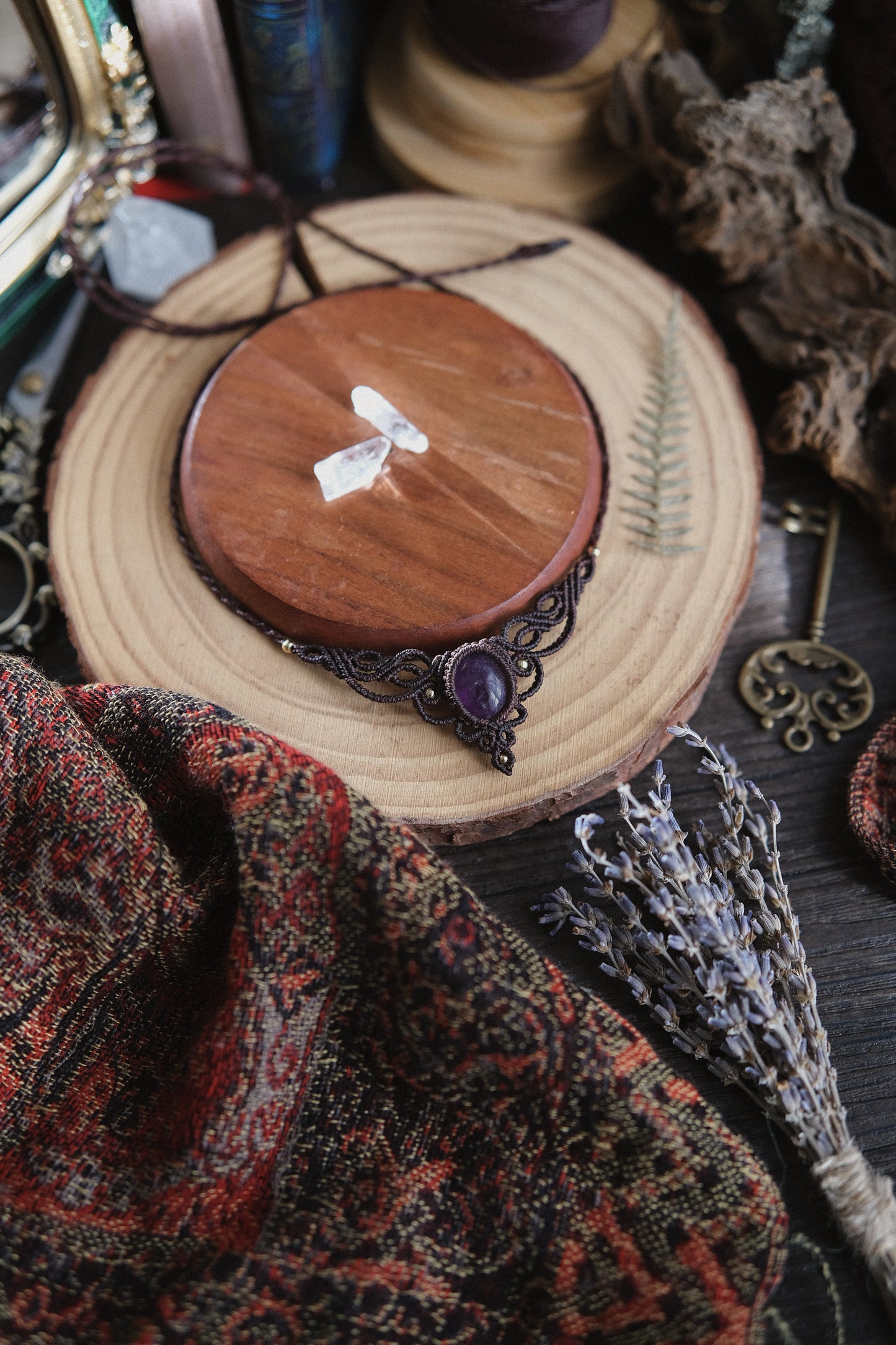 'Dew' Necklace with Amethyst