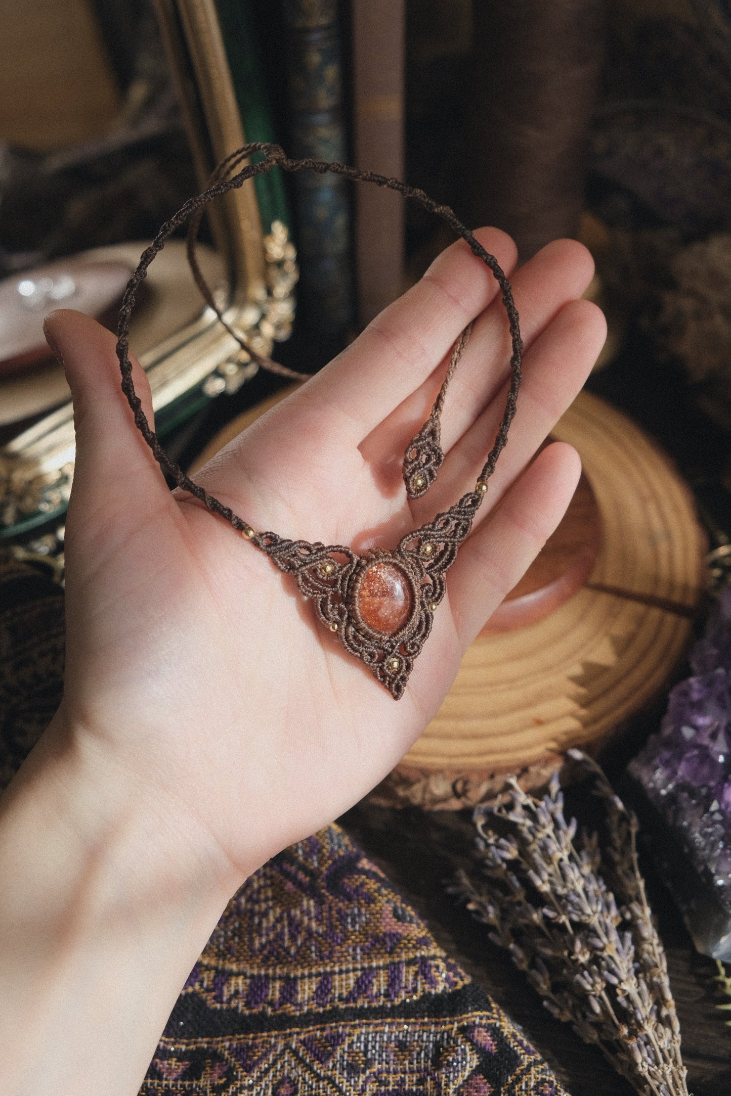 'Ithil' Sunstone Necklace