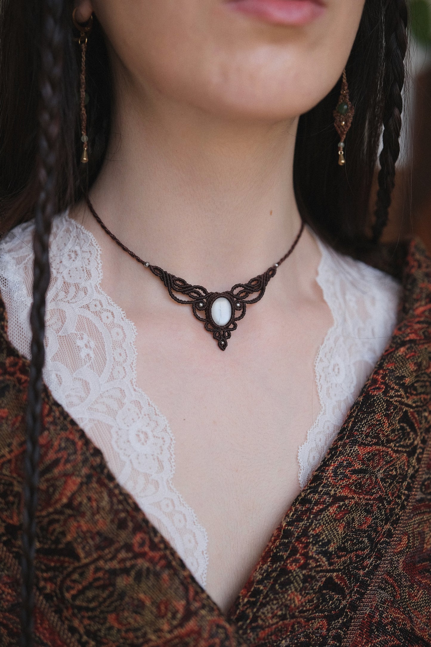 'Rugiada' Necklace with Adularia