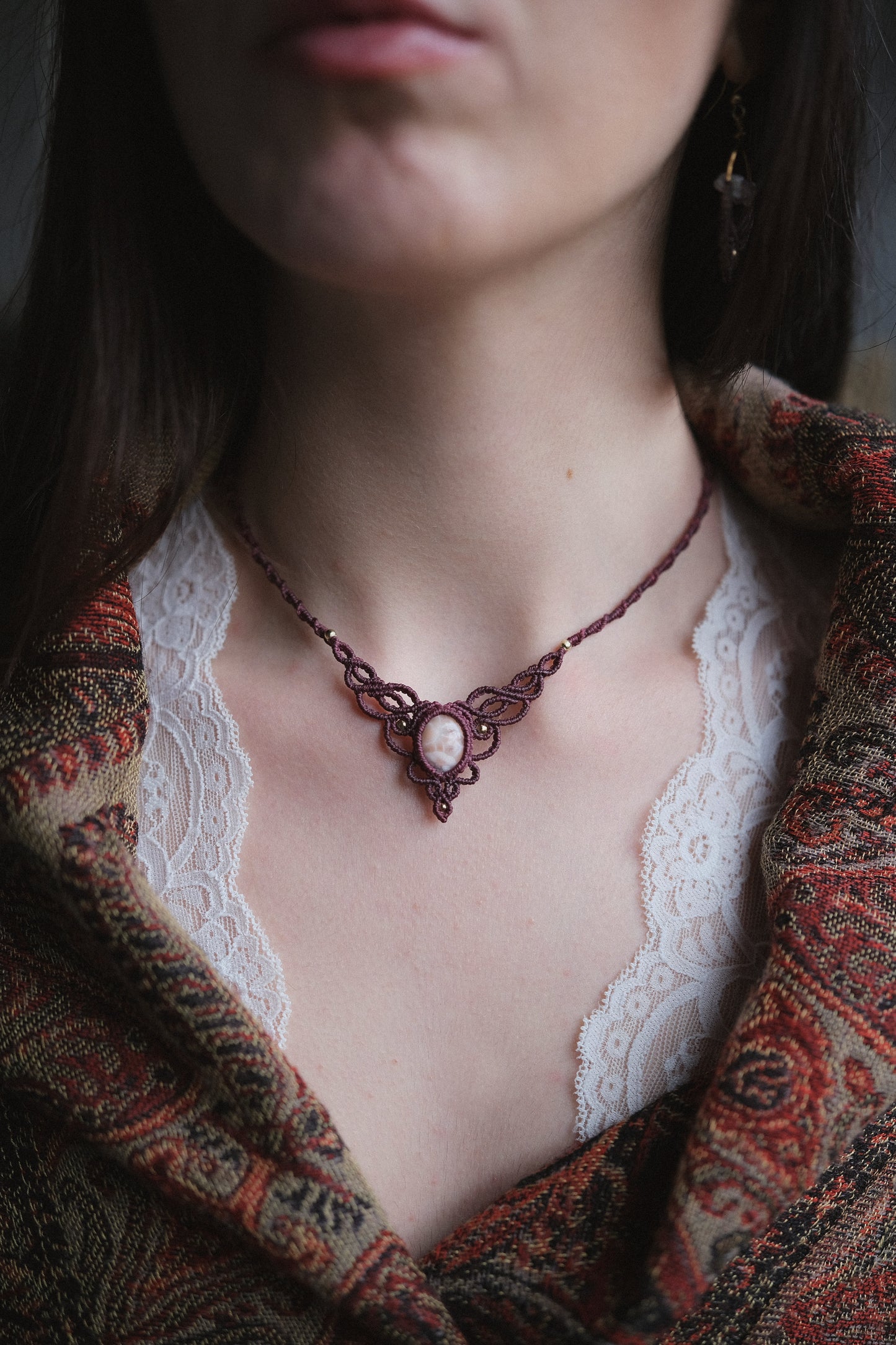 Girocollo ‘Silene’ con Thomsonite