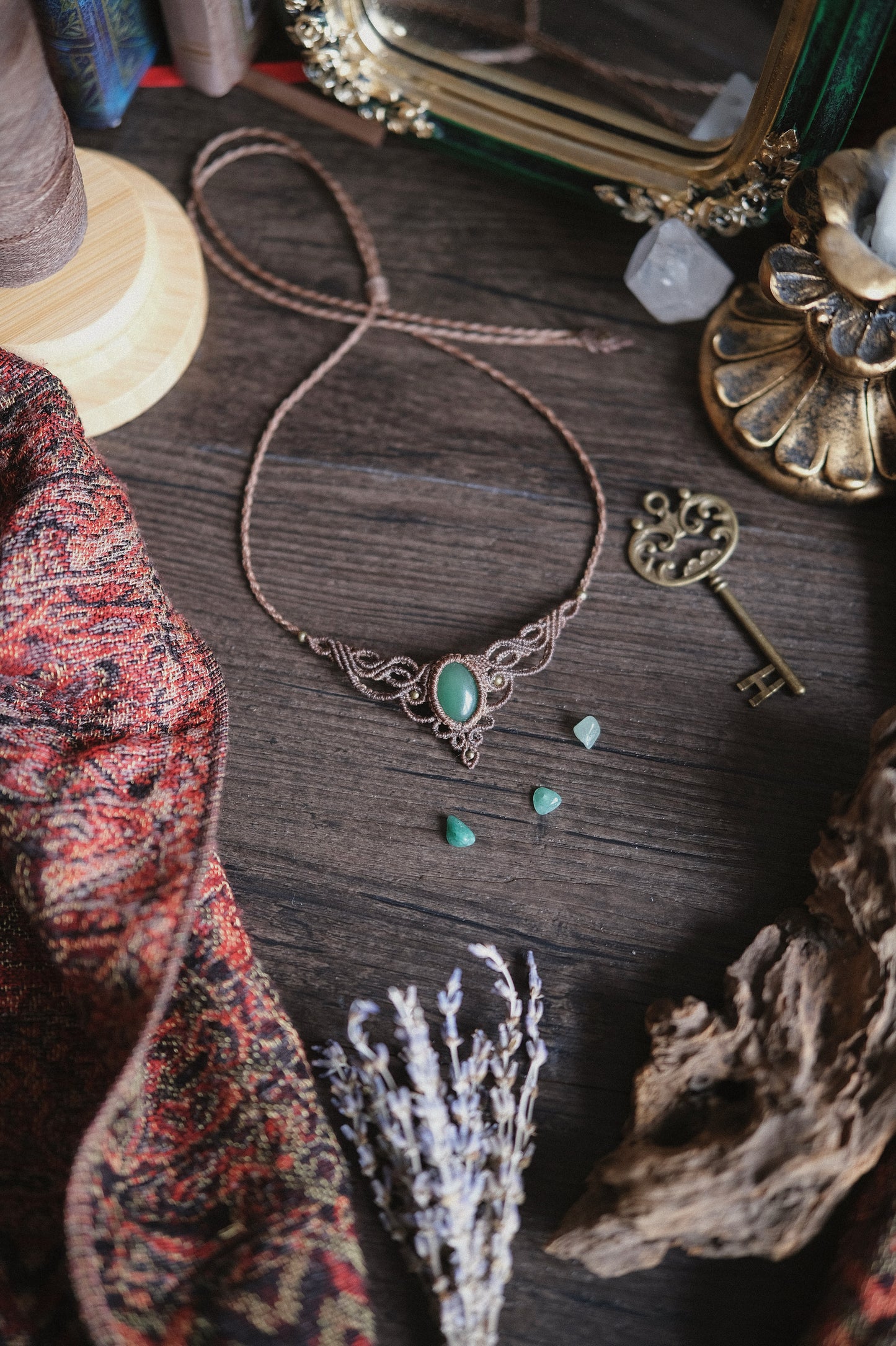 'Rugiada' Choker mit grünem Aventurin