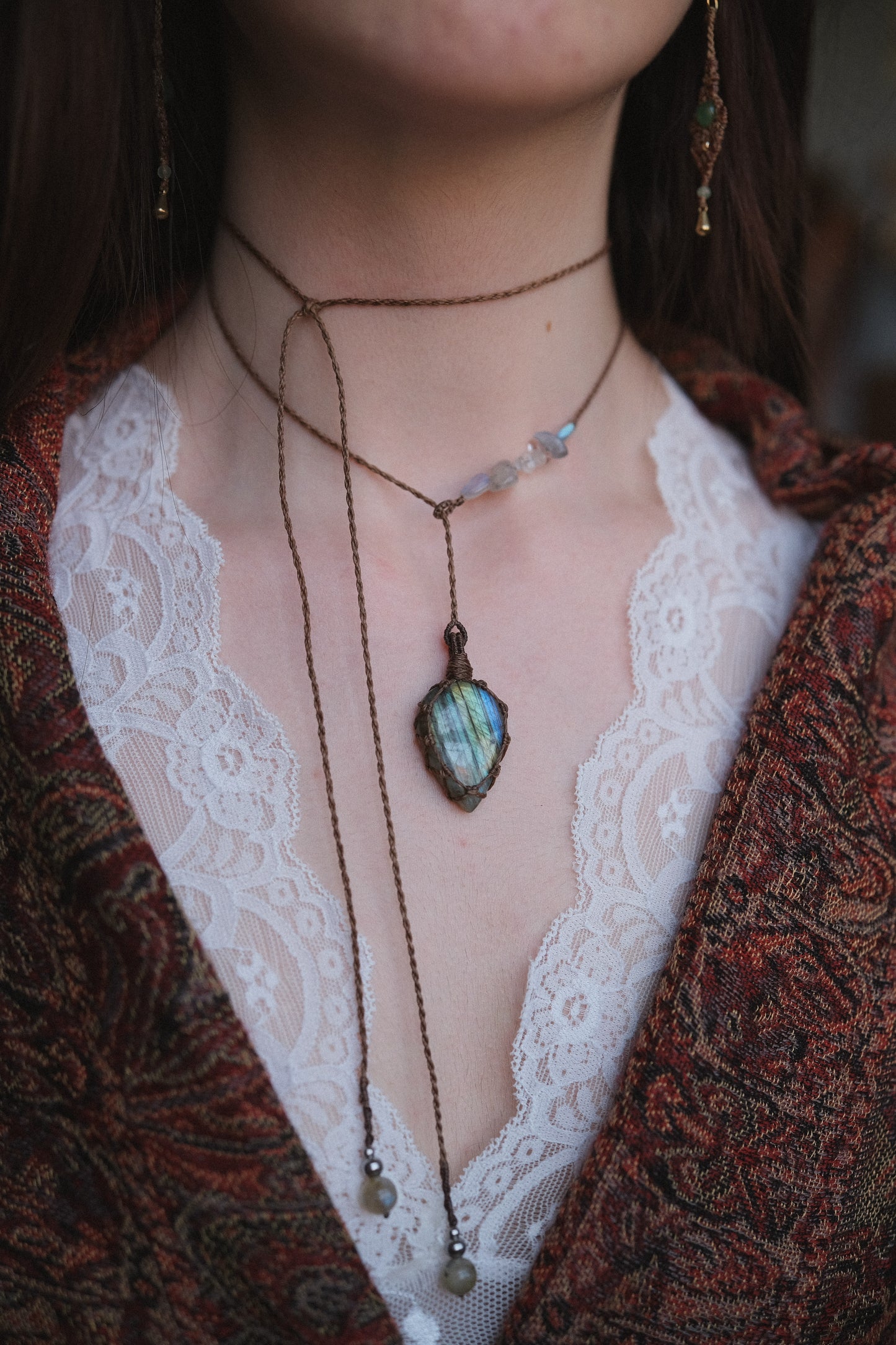 Ciondolo ‘Eirlys’ con Labradorite