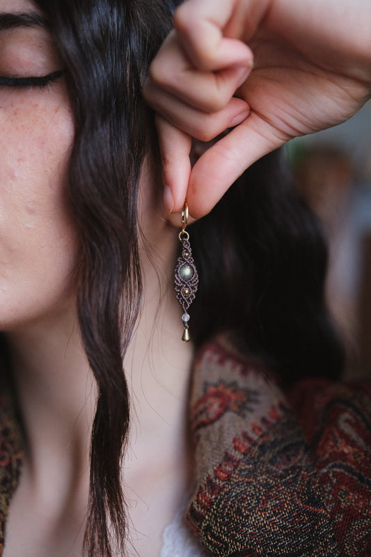 Orecchini ‘Rue’ con Labradorite