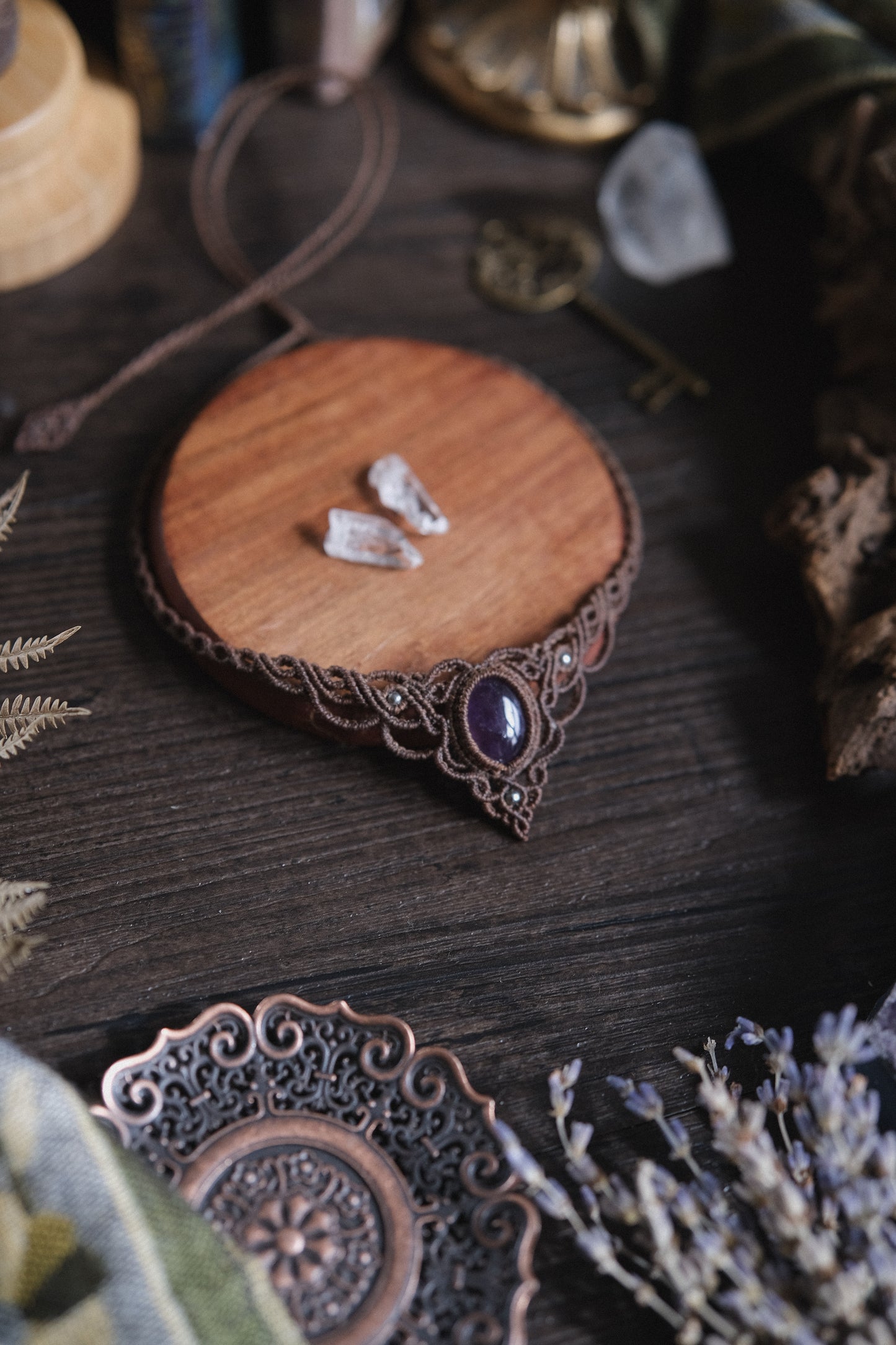 'Driade' Choker mit Amethyst