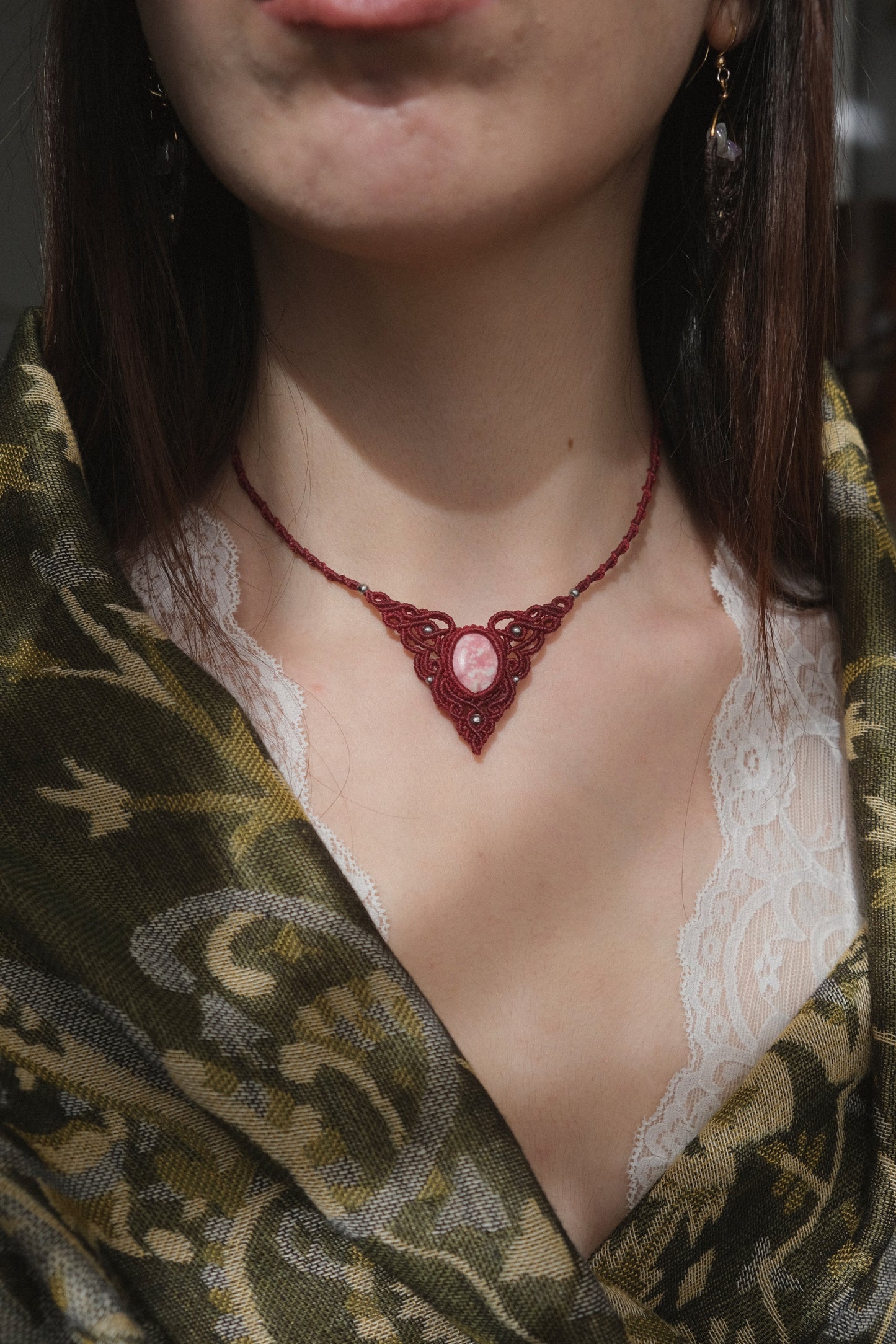 'Ithil' Choker with Thulite