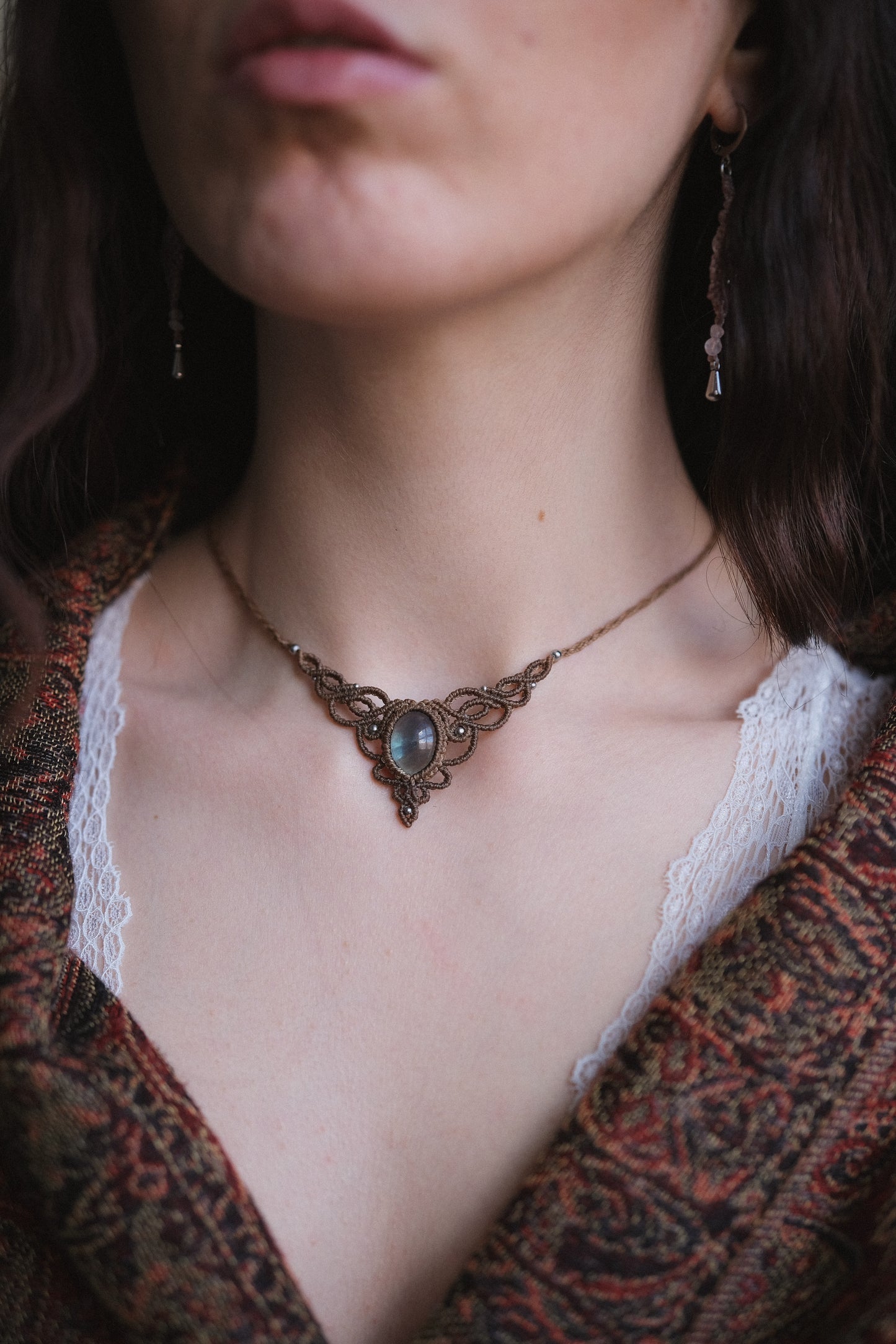 Girocollo ‘Silene’ con Fluorite