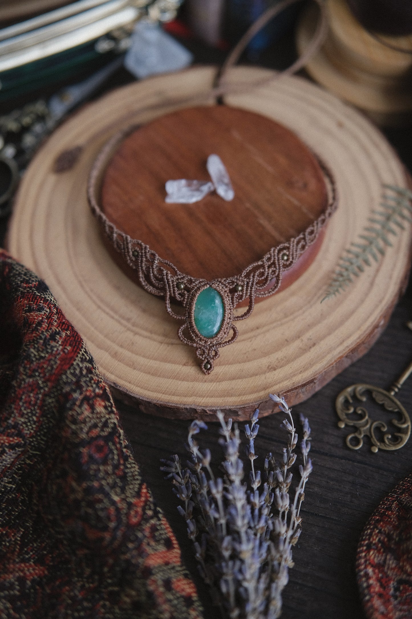 'Althaea' Choker with Chrysoprase
