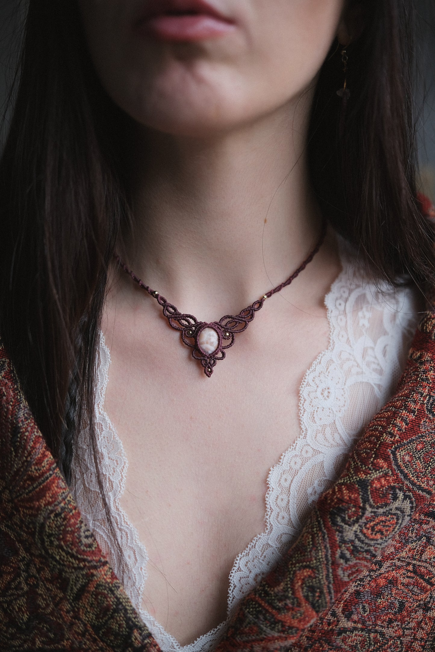 Girocollo ‘Silene’ con Thomsonite