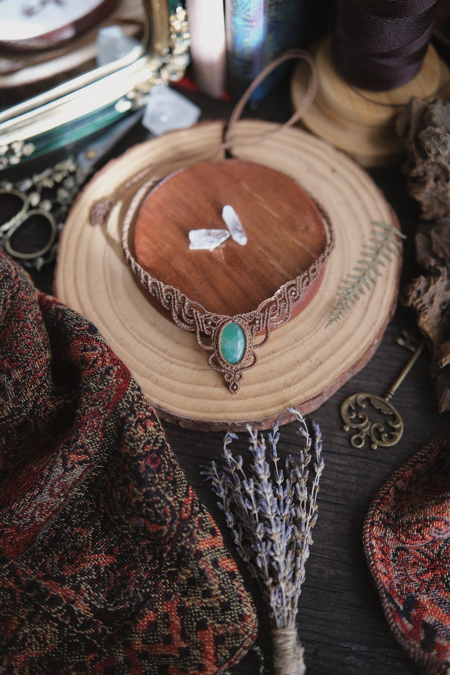 'Althaea' Choker with Chrysoprase