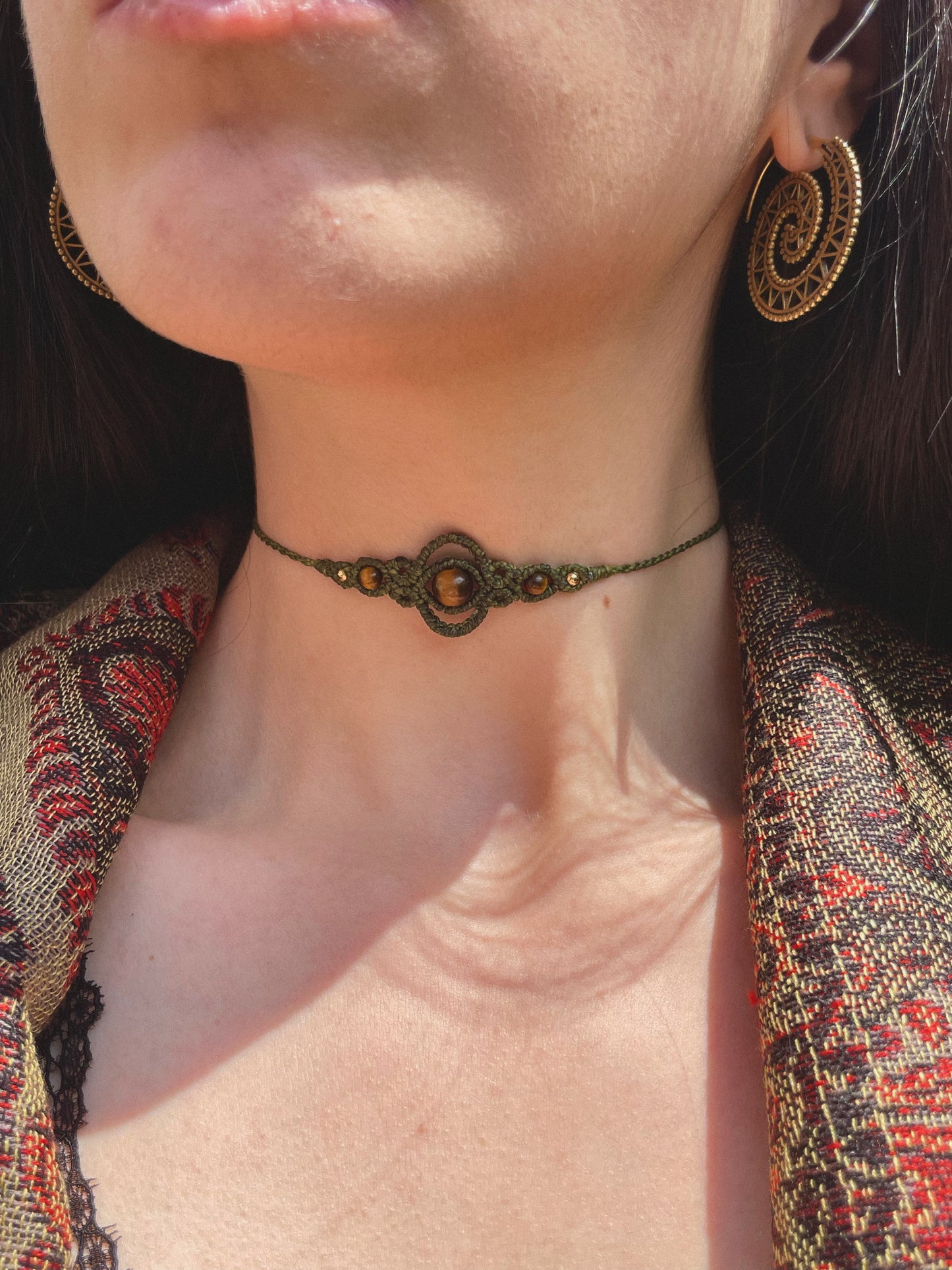 ‘Dittamo’ Choker con Occhio di Tigre