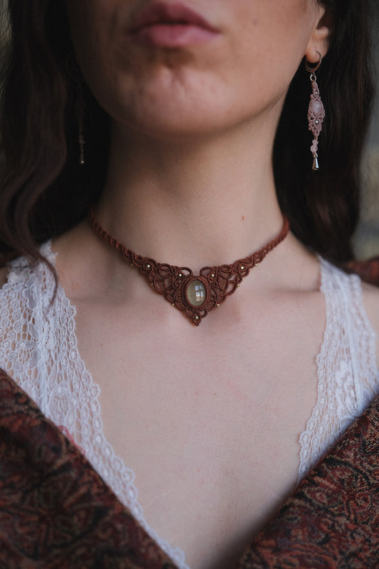 Girocollo ‘Salice’ con Prehnite