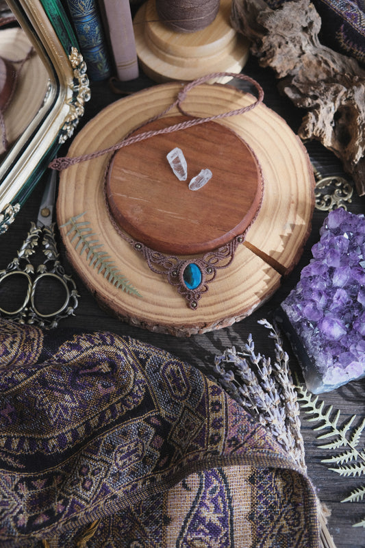 'Rugiada' Choker with Chrysocolla