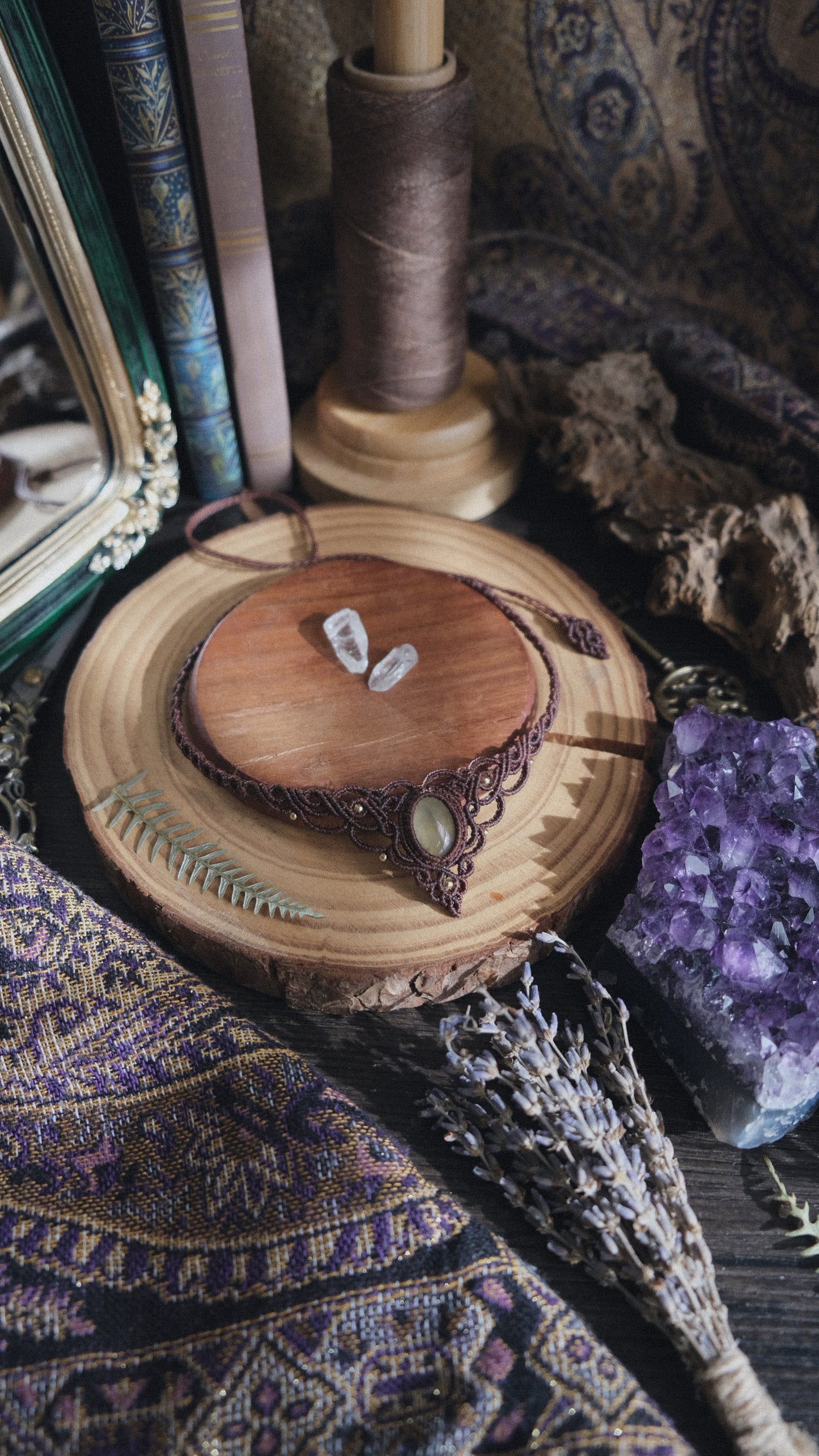 'Driade' Choker mit Prehnit