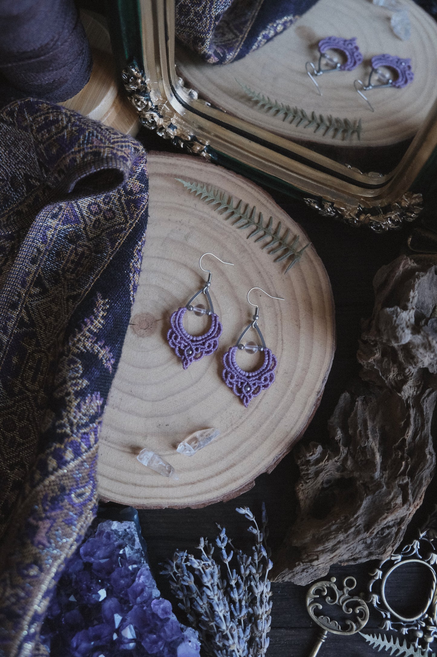 Orecchini ‘Alyndra’ con Quarzo Ialino