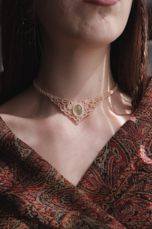 'Willow' Choker with Prehnite